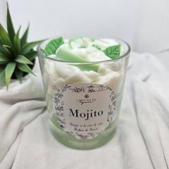 Bougie artisanale Mojito – fraîcheur menthe citron vert, cire de soja 100% naturelle | L’Atelier de Lynie / Handgemaakte Mojito-kaars – frisse munt en limoen, 100% sojawas | Atelier de Lynie / Handmade Mojito candle – mint lime freshness, 100% soy wax | Atelier de Lynie