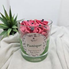 Bougie pastèque en cire de soja, parfum fruité et pétillant de Grasse – création artisanale colorée – pour un intérieur joyeux / Watermeloenkaars – frisse zomerse geur – handgemaakt en natuurlijk / Watermelon scented soy candle – fruity and vibrant – handcrafted for cheerful home vibes