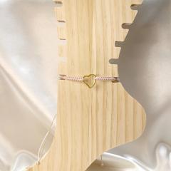 Bracelet de cheville cœur doré – bijou délicat à offrir sans attendre / Enkelbandje met gouden hartje – ideaal om te schenken / Delicate ankle bracelet with gold heart – a thoughtful gift idea