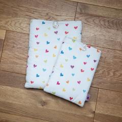 Photo de l'article Pochette à livre / e-reader cœur (petite)