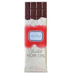 Chez Blanche Tablette de chocolat noir 72% – fabrication artisanale belge au goût intense / Pure zwarte chocolade 72% – ambachtelijk gemaakt in België met rijke smaak / Dark chocolate bar 72% – intense flavor, artisanally made in Belgium. Jean Galler