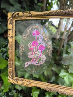 Photo de l'article Serpent aux champignons rose (gd format)