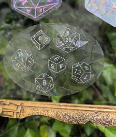 Photo de l'article Set de dé - gris metallisé