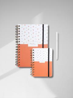 Agenda orange 2025-2026 éco-responsable – papeterie positive et créative, fabriquée localement en Belgique / Oranje schoolagenda 2025-2026 – creatief en verantwoord notitieboekje voor scholieren / Orange eco planner 2025-2026 – creative sustainable school supply made in Belgium