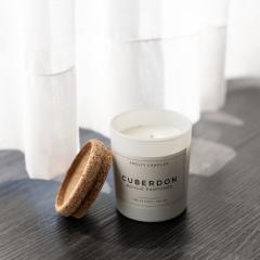 Bougie parfumée Cuberdon artisanale avec couvercle bois – Élégance naturelle – Cadeau parfait maison & corporate gift / Ambachtelijke Cuberdon geurkaars met houten deksel – Natuurlijke elegantie – Perfect geschenk & bedrijfs cadeau / Handmade Cuberdon scented candle with wooden lid – Natural elegance – Perfect home gift & corporate gift