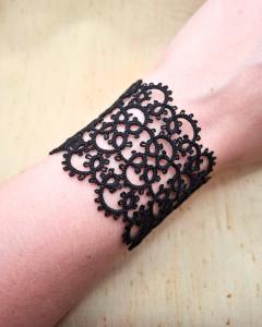 Photo de l'article Bracelet manchette - Noir (M/L)