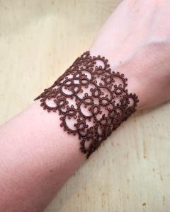 Photo de l'article Bracelet manchette - Marron clou de girofle (M/L)