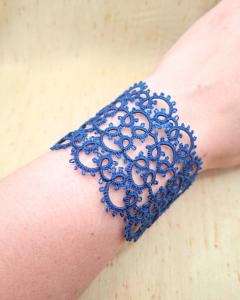 Photo de l'article Bracelet manchette - Bleu polaire foncé (M/L)