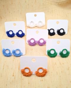 Photo de l'article Puce d’oreille ronde en dentelle – Personnalisée