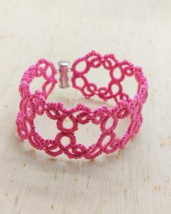 Photo de l'article Bracelet ajouré - Verveine rose (M)
