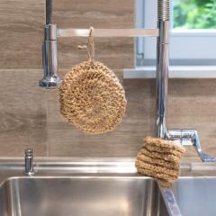 Gratonette zéro déchet faite main – éponge lavable écologique / Herbruikbare keukenspons – milieuvriendelijke en handgemaakte keuze / Zero-waste kitchen scrubber – eco-friendly handmade sponge