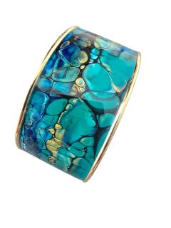 Photo de l'article Manchette "gold blue"