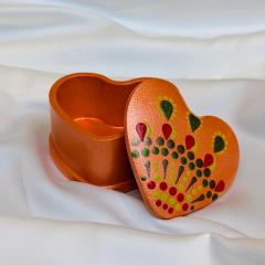 Photo de l'article Boîte à trésors "small" – Mandala & Dot Art - Pièce unique en Jesmonite, 100% moulée et peinte à la main
