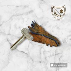 Foto van het artikel Red Dragon Keychain met spikkels