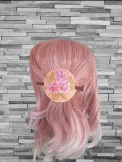 Barrette fleur rose pastel – Accessoire cheveux poétique et romantique, idéal pour mariage, communion ou comme petit cadeau artisanal / Roze bloemen haarspeld – Perfect voor ceremonie / Soft pink flower hair clip – Romantic handmade gift for special moments