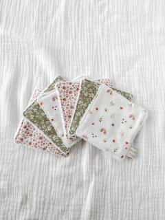 Lingettes lavables zéro déchet – coton doux et motifs variés / Wasbare zero waste reinigingsdoekjes – zachte katoen en verschillende prints / Washable zero waste makeup pads – soft cotton, assorted prints