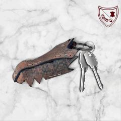 Photo de l'article Porte clef Dragon bleu moucheté