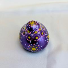 Photo de l'article Petit oiseau décoratif - Taille S - Mandala & Dot Art - Pièce unique en Jesmonite, 100% moulée et peinte à la main