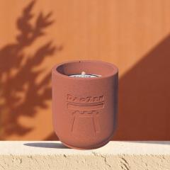 Photo de l'article Ambre - 17h - Bougie parfumée - effet pierre couleur Brique - Chaleureusement envoûtant