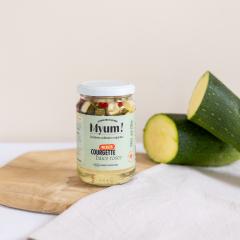 Picture of the product Zucchini pickles with pink peppercorns