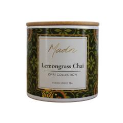 Lemongrass Chai – chai citronnelle aux épices douces, infusion fraîche et digestive, création artisanale Madn / Lemongrass Chai – citroengras chai met zachte kruiden, verfrissende infusie, België / Lemongrass Chai – lemongrass spiced chai, fresh and digestive artisanal tea, Belgium