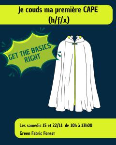 Photo de l'article Atelier "je couds ma 1ère cape