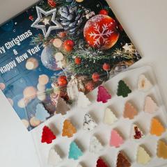 Photo de l'article Calendrier de l'avent de Noël- Fondants parfumés - cire végétale