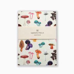 Carnet de notes illustré champignons, papeterie créative artisanale, cadeau nature et durable / Notitieboek met paddenstoelenillustraties, creatieve en duurzame papeterie / Mushroom illustrated notebook, creative handmade stationery gift