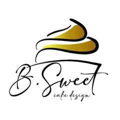 Logo officiel de Bsweet Cake Design, artisan chocolatier belge. Marque spécialisée dans les pralines artisanales et les cadeaux chocolat personnalisés. Bsweet logo – Belgisch ambachtelijke chocolatier, unieke pralines en geschenken. Bsweet logo – Belgian artisanal chocolatier for handmade pralines and sweet gifts.