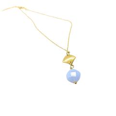 Photo de l'article Collier Lola – Argent vermeil & calcédoine