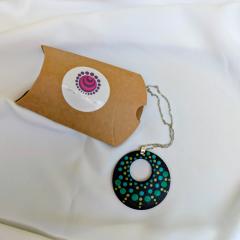 Photo de l'article Pendentifs en bois "Dotty Dots" - Dégradés de vert (2)