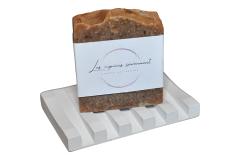 Savon Christmas Spice en coupe frontale – savon d’hiver chaleureux fait main / Christmas Spice zeep frontaal – warme ambachtelijke winterzeep / Christmas Spice soap front view – warm handmade winter soap