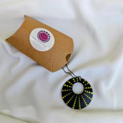 Photo de l'article Pendentifs en bois "Dotty Dots" - Dégradés de jaune