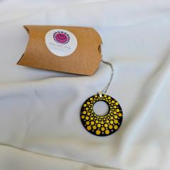 Photo de l'article Pendentifs en bois "Dotty Dots" - Dégradés de jaune (2)