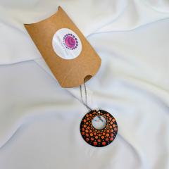Photo de l'article Pendentifs en bois "Dotty Dots" - Dégradés de orange (2)