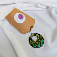 Photo de l'article Pendentifs en bois "Dotty Dots" - Dégradés de vert (3)