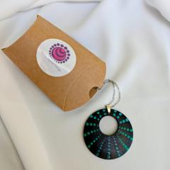 Photo de l'article Pendentifs en bois "Dotty Dots" - Dégradés de vert (4)