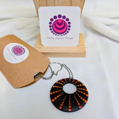 Photo de l'article Pendentifs en bois "Dotty Dots" - Dégradés de orange (3)