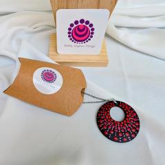 Photo de l'article Pendentifs en bois "Dotty Dots" - Dégradés de rouge (4)