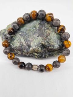 Bracelet protection et énergie, pierres naturelles protectrices, bijou bien-être artisanal belge / Bescherming en energie armband, beschermende natuurstenen, ambachtelijk wellness sieraad / Protection and energy bracelet, protective natural stones, artisanal wellness jewelry