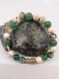 Photo de l'article Bracelet Sérénité & Sommeil réparateur – pierres naturelles fait main