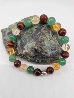 Bracelet Chance et Abondance en pierres naturelles, bijou énergétique fait main, idée cadeau bien-être made in Belgium / Armband voor geluk en overvloed met natuurstenen, handgemaakt energetisch juweel, wellness cadeau made in Belgium / Luck and abundance bracelet with natural stones, handmade energy jewelry, wellness gift made in Belgium