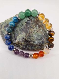Photo de l'article Bracelet 7 Chakras – pierres naturelles fait main