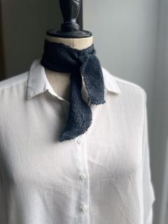 Photo de l'article Scarf en Lin Bleu