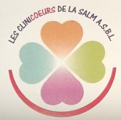 Logo coloré des Clinicoeurs de la Salm, symbole d’amour, de solidarité et de partage. Association belge artisanale dédiée à la joie et au bien-être. Kleurrijk logo van Clinicoeurs de la Salm, symbool van liefde, solidariteit & lokale zorg. Colorful Clinicoeurs de la Salm logo – heart-shaped symbol of kindness, solidarity & Belgian human craftsmanship.