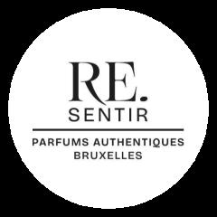 Logo Re.sentir, parfumerie artisanale belge. Créateur de parfums authentiques, naturels et éthiques à Bruxelles. Logo van Re.sentir, Belgische ambachtelijke parfumerie met natuurlijke en authentieke geuren. Re.sentir logo – authentic Belgian perfumery brand based in Brussels, handmade & ethical scents.