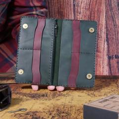 Portefeuille en cuir fin avec 2 compartiments billets, 10 emplacements cartes et poche zippée, grand format élégant, cadeau premium pour homme, made in Belgium / Fijne leren portefeuille met 2 biljetvakken, 10 kaartvakken en ritsvak, elegant groot formaat, premium cadeau voor mannen, made in Belgium / Fine leather wallet with 2 bill compartments, 10 card slots and zip coin pocket, elegant large format, premium gift for men, made in Belgium