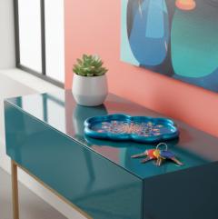 Photo de l'article Plateau / vide-poche - Format nuage - Base bleue