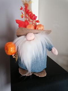 Photo de l'article Gnome Halloween aux tons d’automne – Création artisanale