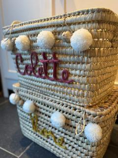Photo de l'article Panier à rangement avec punnik | Caro B Handmade